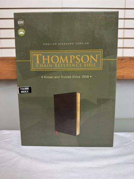 ESV Thompson Chain Reference Bible Black Bonded Leather