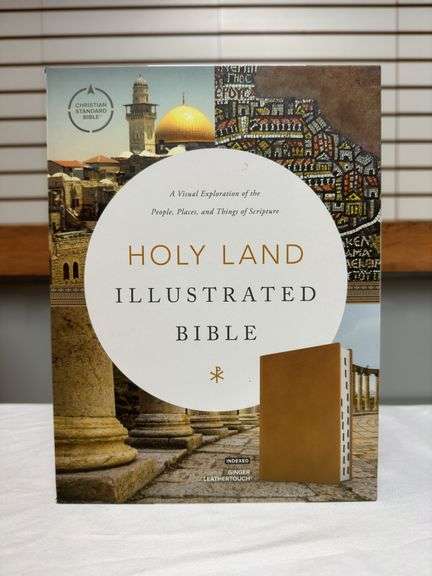 Holy Land Illustrated Bible CSB Ginger LeatherTouch