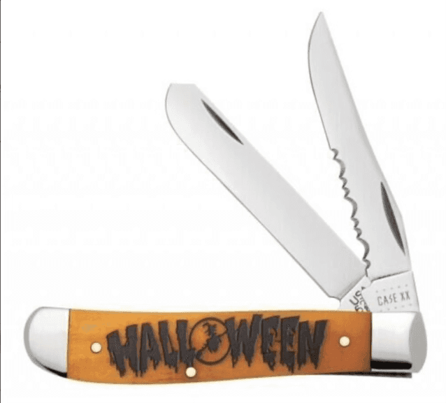 2020 CASE MINI TRAPPER HALLOWEEN PERSIMMON ORANGE BONE 6207 NEW IN TIN