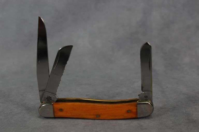 2016 CASE STOCKMAN PERSIMMOM ORANGE HALLOWEEN ETCH 6318 IN TIN