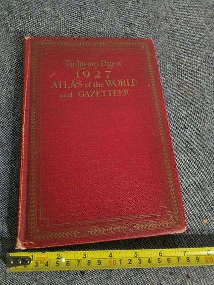 1927 THE LITERARY DIGEST ATLAS OF THE WORLD