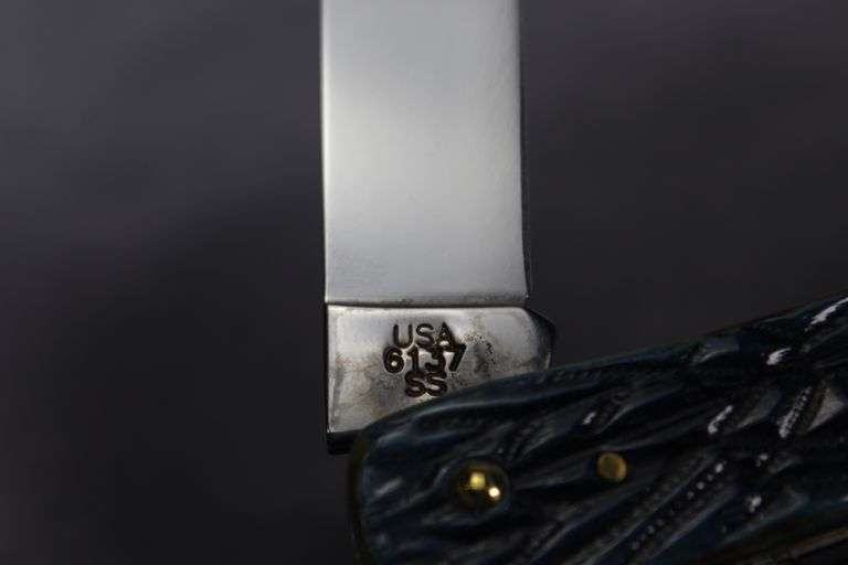 2019 CASE SOD BUSTER JR BURNT PURPLE BONE TRIBAL JIG 6137