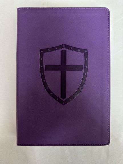 CSB Defend Your Faith Bible Plum Leathertouch