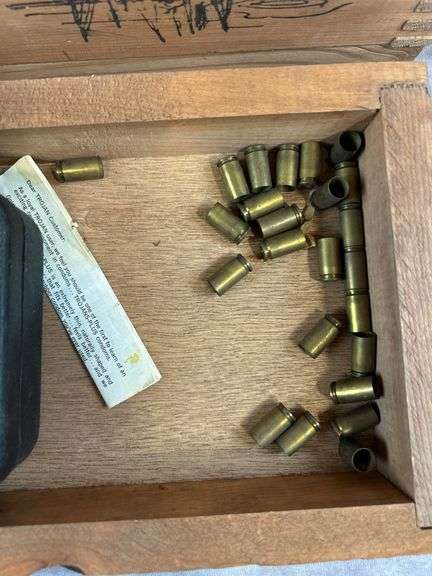 Mattamuskeet Wooden Sportsman's Box w/ Misc. Gun Supplies