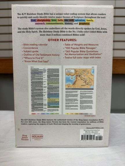 Rainbow Study Bible KJV Brown/Tan LeatherTouch