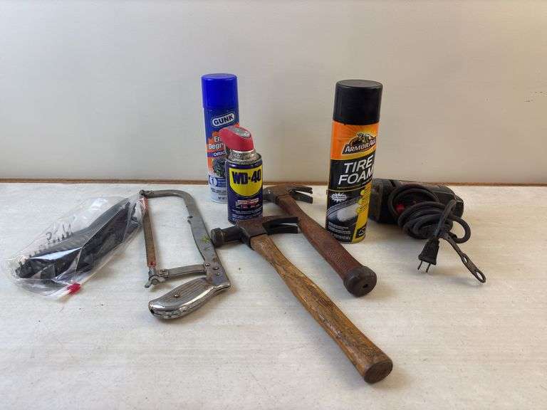 Drill /2 Hammers , Spray & Tire cleaner