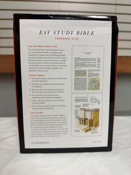 ESV Study Bible Trutone Forest/Tan Trail Design