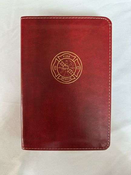 CSB Military Bible Burgundy Leather Touch, and CSB Firefighters Bible Burgundy LeatherTouch