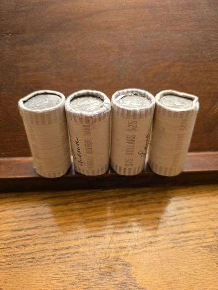 LOT OF 100 SUSAN B. ANTHONY DOLLARS IN BANK ROLLS BU