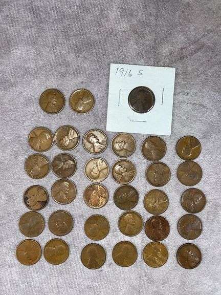 (33) Lincoln Cents 1916-1919 All Mintmarked
