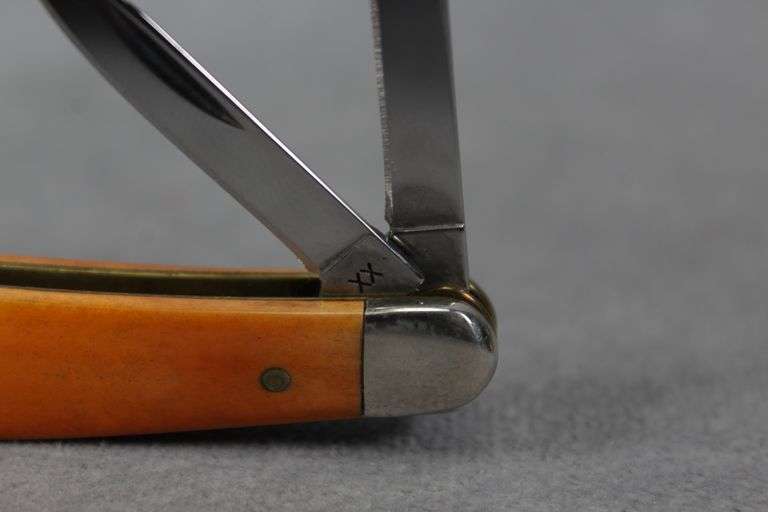 2008 CASE SEAHORSE WHITTLER PERSIMMON HALLOWEEN ETCH 6355WH