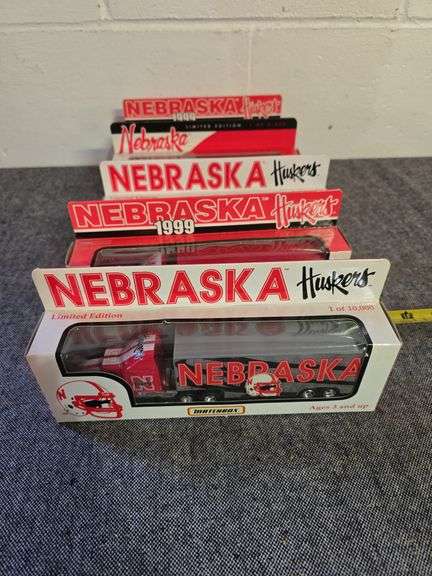 UNIVERSITY OF NEBRASKA DIE CAST TRUCKS NIB BID X 5