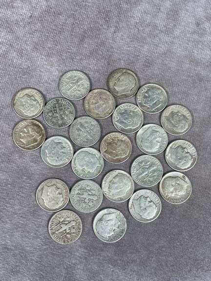 (23) 1949-P,D,S and 1955-P,D,S Roosevelt Dimes Key Dates