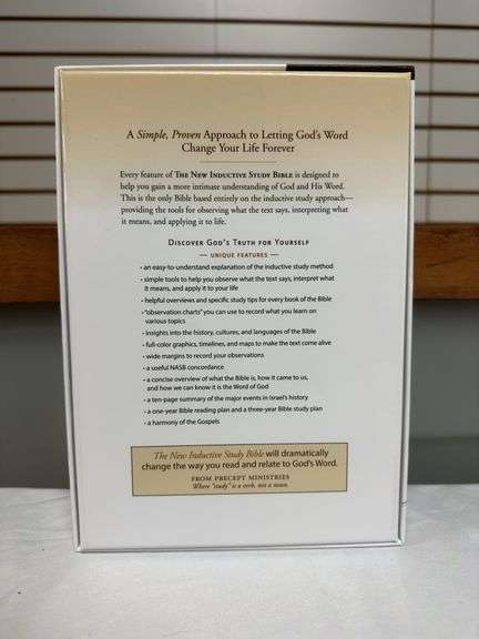 NASB The New Inductive Study Bible Burgundy Milano Softone