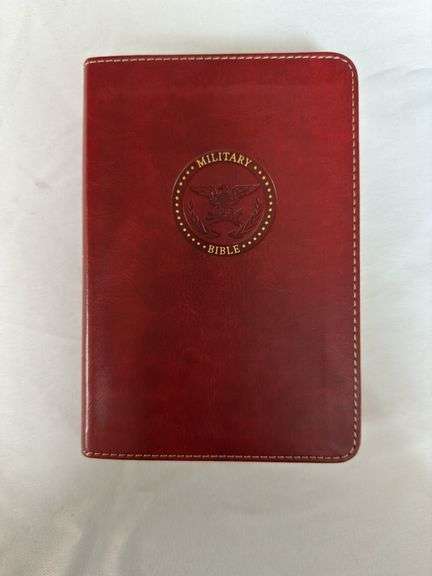 CSB Military Bible Burgundy Leather Touch, and CSB Firefighters Bible Burgundy LeatherTouch