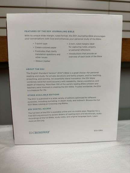 ESV Journaling Bible Brown Mosaic Cross Design