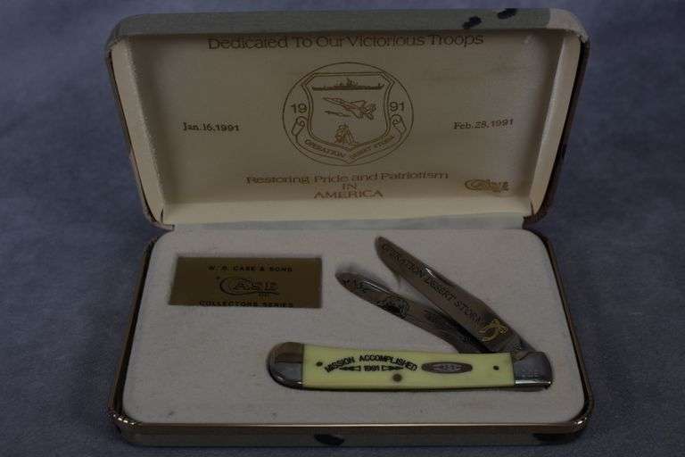 1991 CASE TRAPPER YELLOW SYNTHETIC OPERATION DESERT STORM 3254