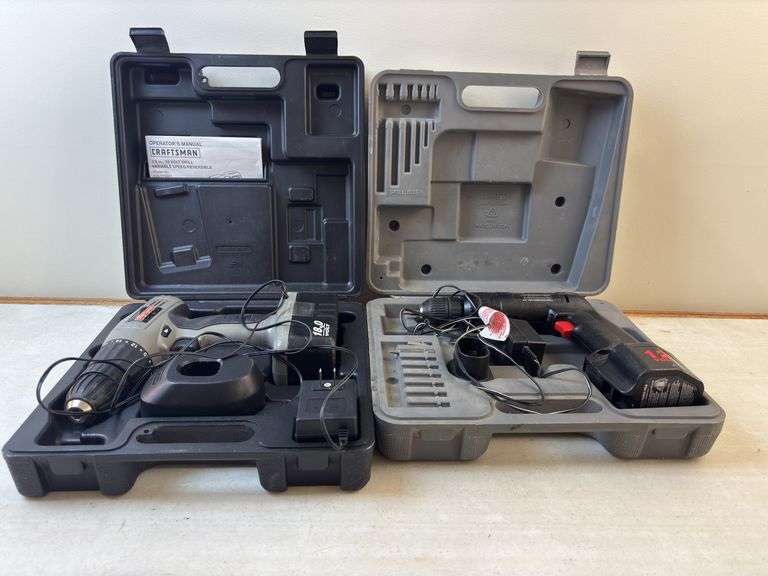 2 Craftsman Cordless Drills