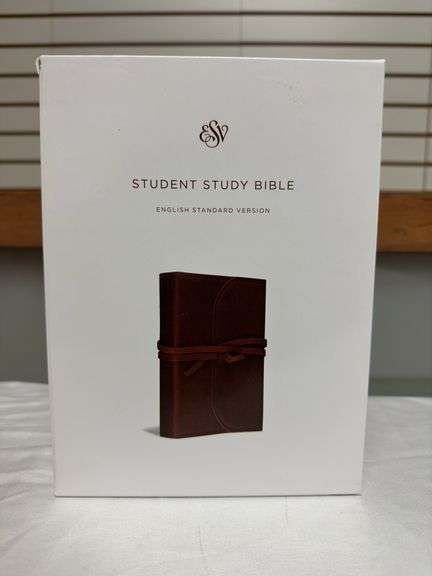ESV Student Study Bible Natural Leather Brown Flap w/ Strap
