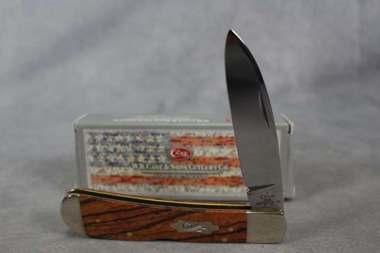 2017 CASE TRIBAL LOCK GOLD W/RED WOOD TB712010L