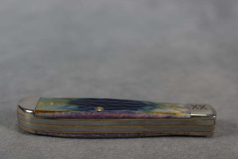 2019 CASE MINI TRAPPER BURNT PURPLE BONE TRIBAL JIG 6207W