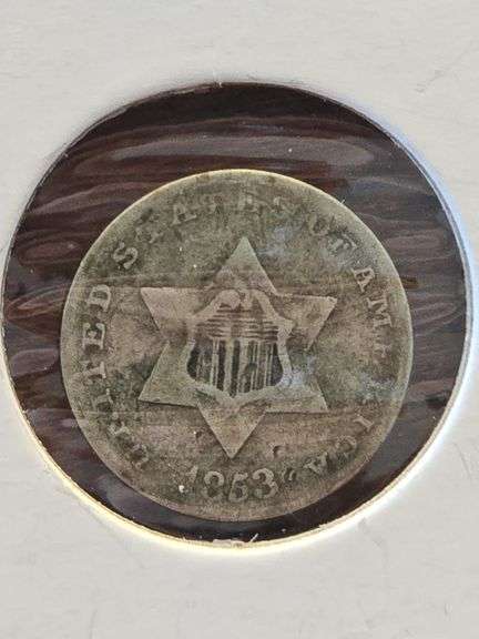 1853 3-CENT SILVER F