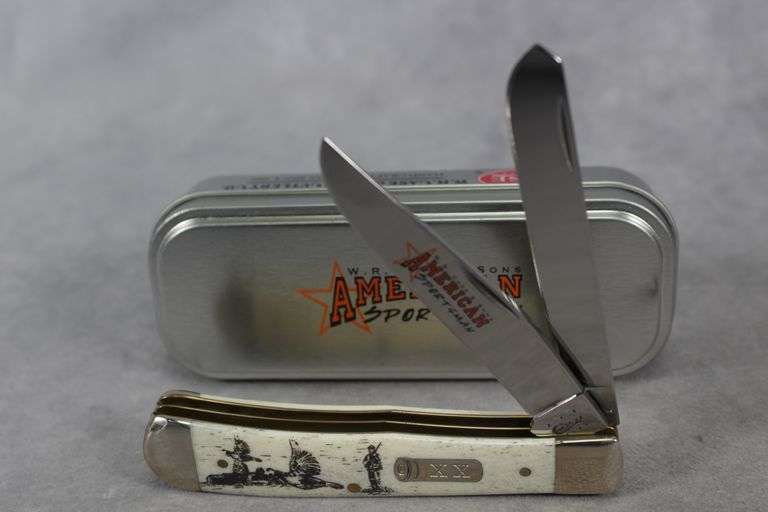 2014 CASE TRAPPER NATURAL BONE AMERICAN SPORTSMANS ETCH 6254