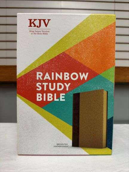 Rainbow Study Bible KJV Brown/Tan LeatherTouch