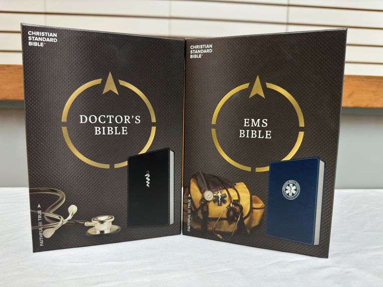 CSB Doctors Bible Black Leather Touch, CSB EMS Bible Navy LeatherTouch