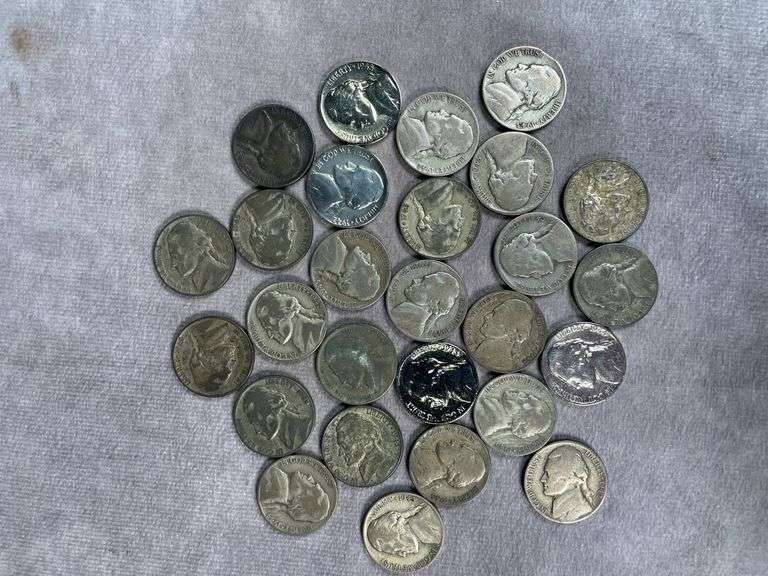 (27) Silver War Nickels