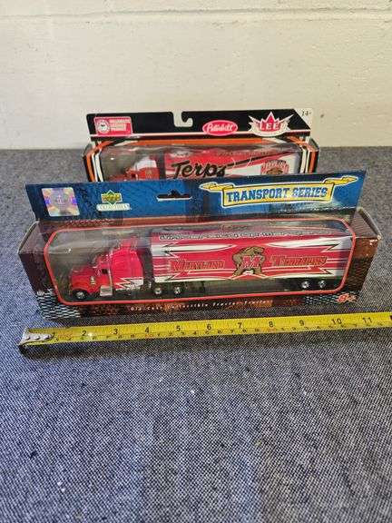MARYLAND UNIVERSITY DIE CAST TRUCKS NIB BID X 2
