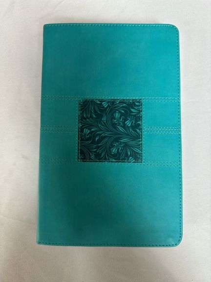 NASB Thinline Bible Teal Leather Soft