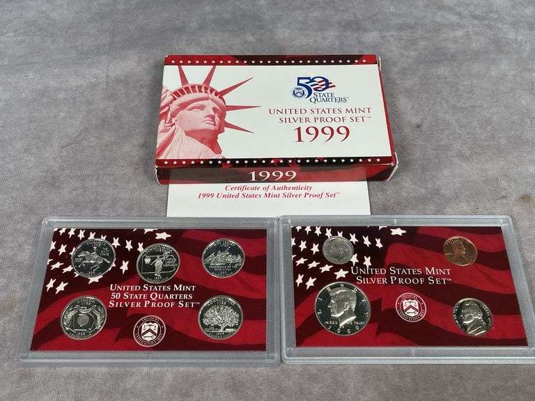 1999 Silver Proof Set  Key date  Rare