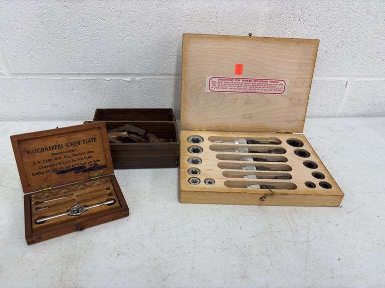 Tap & Die set , watch makers screw plate
