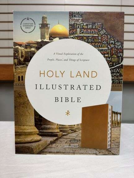 Holy Land Illustrated Bible CSB Ginger LeatherTouch