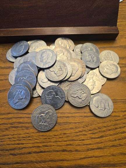 LOT OF 50 IKE DOLLARS