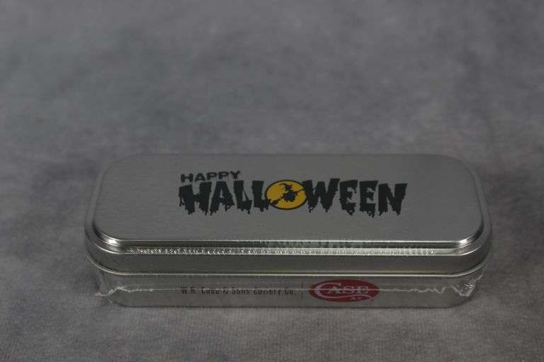 2020 CASE MINI TRAPPER HALLOWEEN PERSIMMON ORANGE BONE 6207 NEW IN TIN