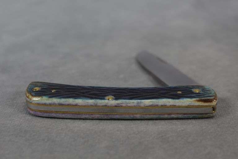 2019 CASE SOD BUSTER JR BURNT PURPLE BONE TRIBAL JIG 6137