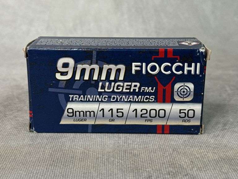 Fiocchi 9mm Luger FMJ 115gr. 50 Rounds