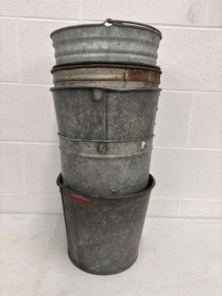 6 syrup Buckets ( Have Holes in walls used for display)