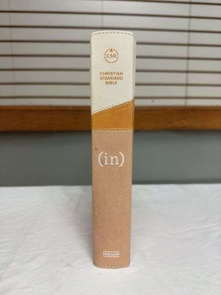 (In)courage Devotional Bible CSB Desert/Mustard/Alabaster Leather Touch