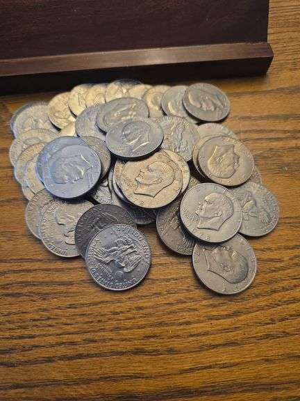 LOT OF 50 IKE DOLLARS