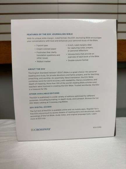 ESV Journaling Bible Elegant Grace Design