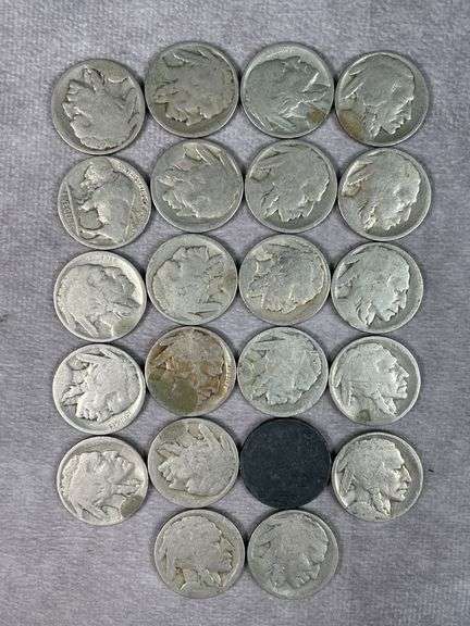 (22) Dateless Buffalo Nickels