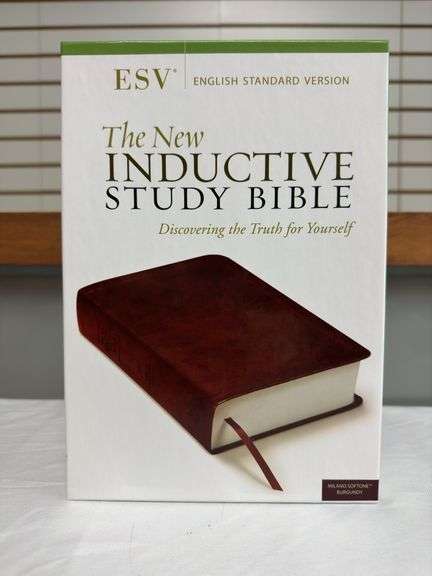 ESV Inductive Study Bible Burgundy Milano Softone