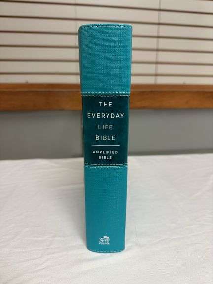 The Everyday Life Amplified Bible Notes and Commentary by Joyce Meyer Teal Leatherluxe