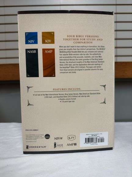 Parallel Bible Four Bible Versions Together NIV, KJV, NASB and AMP