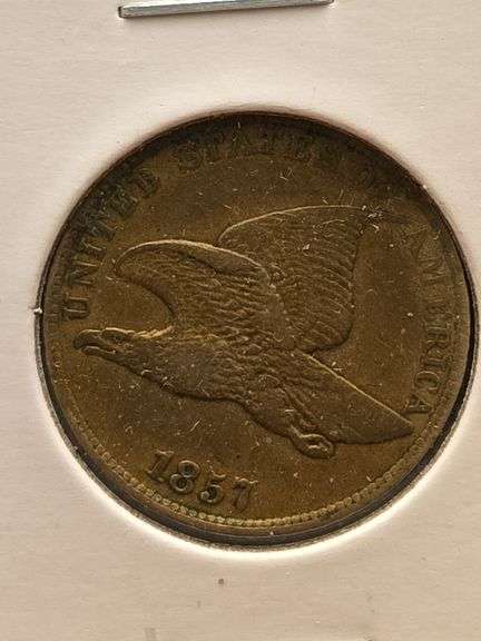 1857 FLYING EAGLE CENT XF