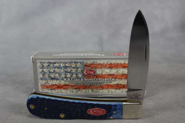 2017 CASE TRIBAL LOCK NAVY BLUE BONE TB612010L