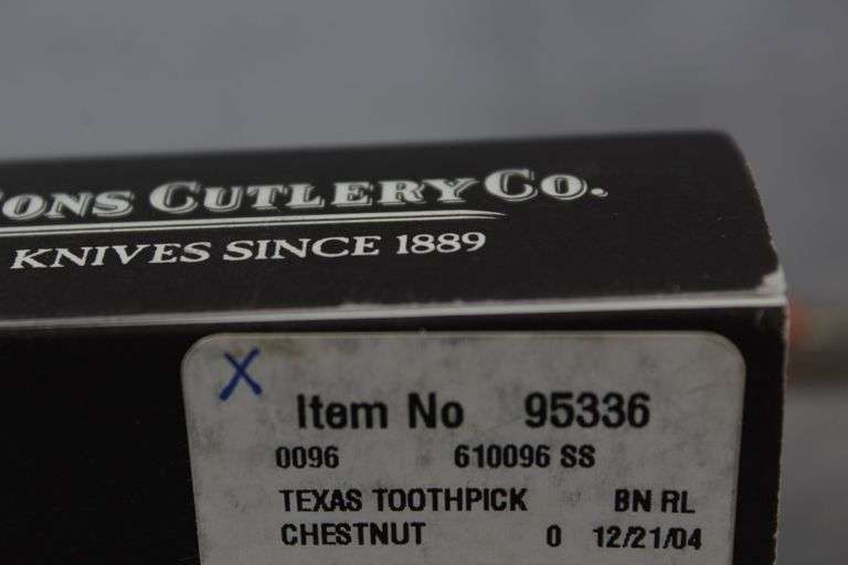 2004 CASE TEXAS TOOTHPICK CHESTNUT CASE BROTHERS 610096